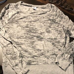 Light Gray Marled Women's thin burnout -pink vs